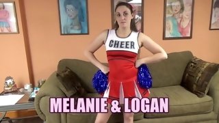 Lewd cheerleader Melanie Hicks POV sex