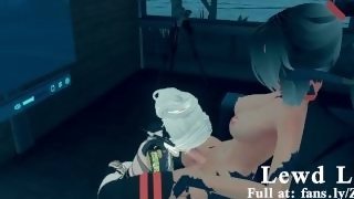 Blowjob to my friend in VR (preview)