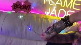Sexy Babe Deep Sucking and Dogging Ass Fuck after Сlub Flame Jade