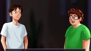 Summertime saga #53 - Double penetration with the housewife - Gameplay
