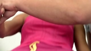 Jizz On Young Blond Hair Lady's Belly