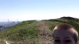 Blowjob on Top of a Mountain Overlooking the City