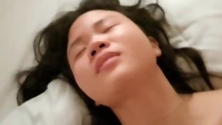Flat chested asian teen gets fucked so hard shy cries, but she still wants more
