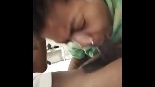 Sucking dick makes her horny