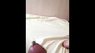 big fat cock cums profusely after a toy in the urethra, a lot of sperm