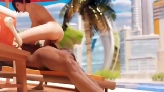Overwatch tracer fucked at the beach
