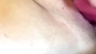 Cumin on my favorite dildo with my matching pink butt plug in💗