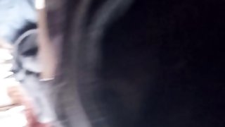 Fucking Step Mom In Dirty Garage, then watching the Cum Drip out of Hairy Pussy, CreamPie
