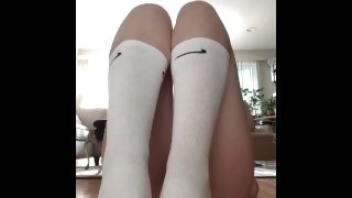 White nike socks