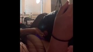 Poly Curvy Girl Fucks Herself and Squirts in Boyfriend’s Mouth