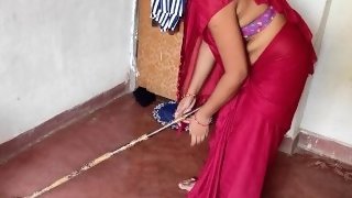 Cheating Husband Persuade Maid XXX Fucking while Wife Leave Home