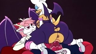 Rouge the bat rides on Biscuits