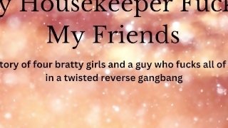 Reverse Four Girl Gangbang On Male Housekeeper - Audiobook