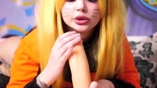 Naruto girl gets G spot stimulation and cums