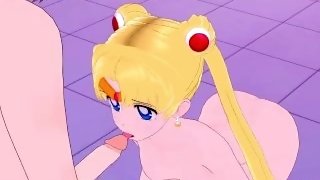Sailor Moon (Usagi Tsukino) and I have intense sex at a love hotel. - Sailor Moon Hentai