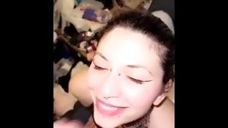 Goth Girl Loves Sucking Dick And Gets Huge Facial