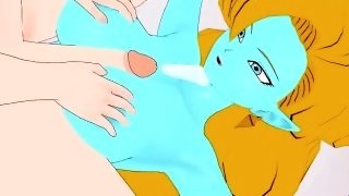 Zangya and I have intense sex in the bedroom. - Dragon Ball Z Hentai