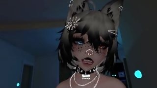 Emo Puppy Girl Strips For You (VRChat JOI)