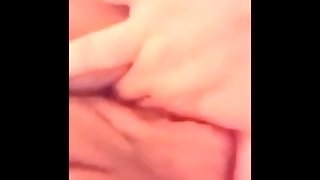 Mom body, pussy fingering before bath