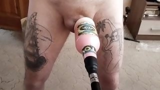 Masturbating With A Sex Machine And Cumming Powerfully