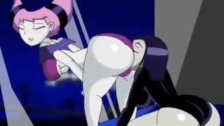Animacion 2d de Raven eat jinx hentai-games