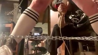 Squirt massive chained up
