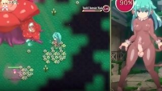 FUTANARI Dungeon Quest [ HENTAI game ] Ep.8 giant tits angel is draining my FUTA dick