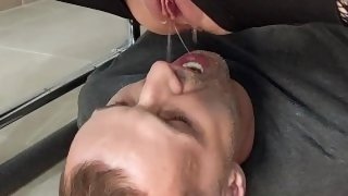 Cuckold Husband Cleanup Creampie and Drink Pee
