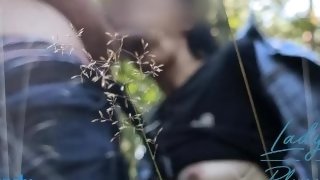 quick blowjob in the forest of a Russian whore