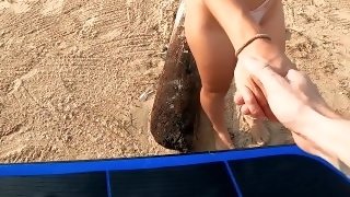 I’ve met a hot girl on a beach and rolled her on my board  EXTREME UNEXPECTED CUMSHOT