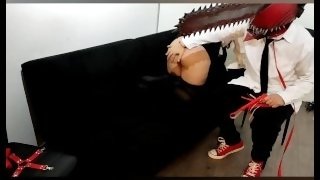 Makima Invites The Chainsaw Man To A Lust Mission And Him Cumshot Inside Her Pussy Crempie