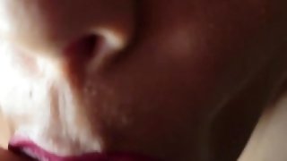 Teen Closeup Blowjob and Swallow Cum, She Sucked My BWC Perfect Cum Swallow