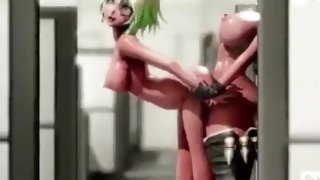 Futa Futanari Anal Gangbang 3D Hentai