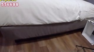 Having sex with my roommate after a nice party and suck the camera guy's dick