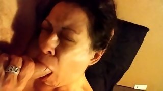 mary hinton can't get enough of big cock in her mouth - homemade POV deepthroat blowjob