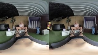 Naughty curvy mommy VR wonderful sex clip