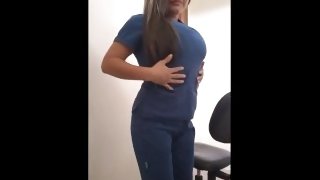 Latina lesbian secretary shows how to seduce her boss at work before fucking