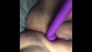 Student playing with toy and moaning
