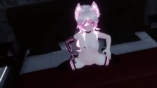 Girl get fuck IRL, while playing VRChat (POV)