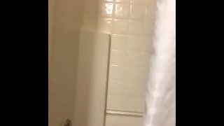 Caught her in the shower, I HAD TO  SEE