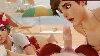 Anime online games SFM compilation Fortnite Overwatch and hentai girls destroy