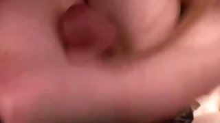 Preview: My first sex tape! A big cock in a big titty fuck - POV blowjob