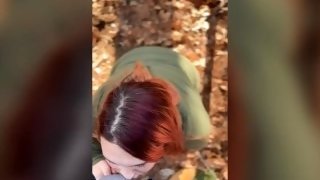 Sucking His PERFECT COCK While Hiking and Finishing Him Off in the CAR