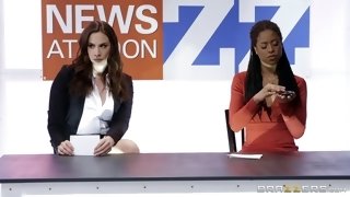 Bitchy Broadcasting Interracial Lesbian Sex