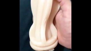 [amateur / Masturbation] HOT LATINO GUY Masturbates With His Silicone TOY until he completely drains