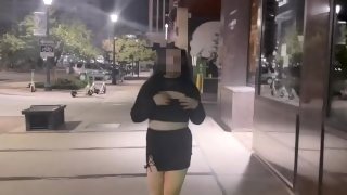 Walking Down the Street and Flashing My Tits