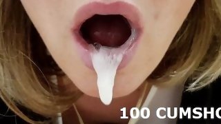 100 Times Swallowed COMPILATION, Blowjob, Cumshot , Oral Creampie, Cum in mouth, Facial