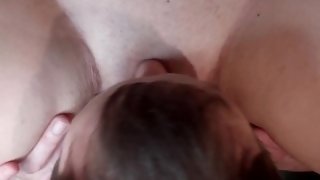 Step sister's pussy licking and fingering to squirt 4k