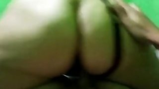 Chubby sex in the reverse cowgirl