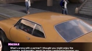 Exciting Games Married Couple Doing Naughty Sexy Things In The Taxi, Fingering, Handjob And Cumshot